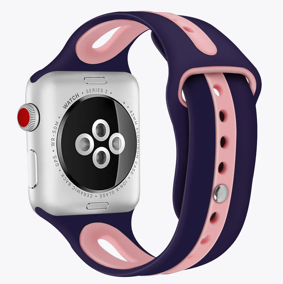 Apple Watch Dual Colour Silicone Band