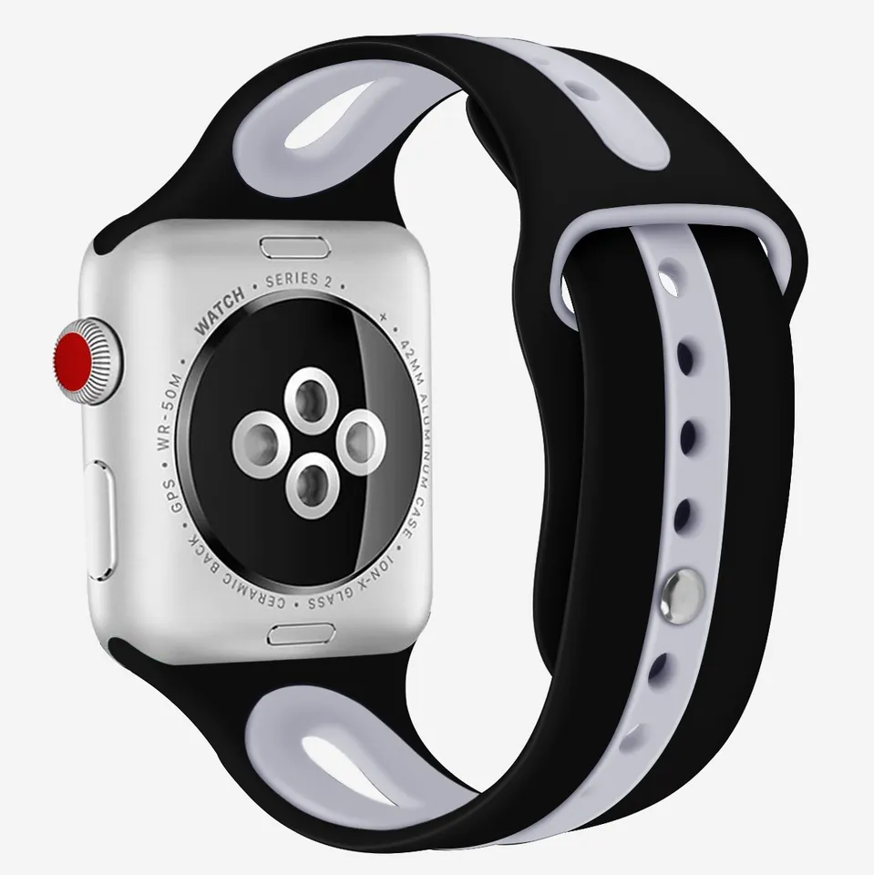 Apple Watch Dual Colour Silicone Band