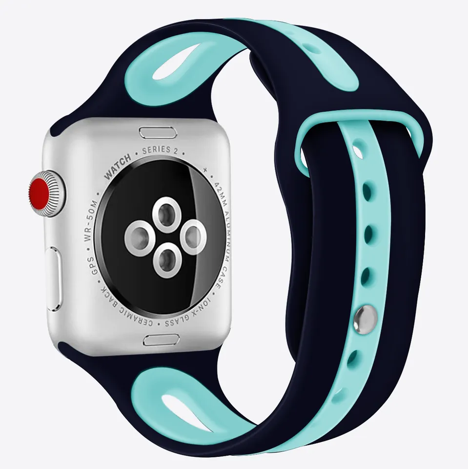 Apple Watch Dual Colour Silicone Band