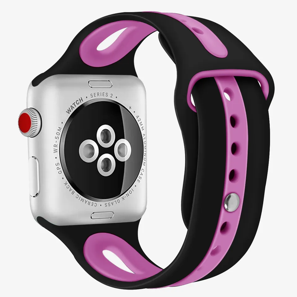 Apple Watch Dual Colour Silicone Band