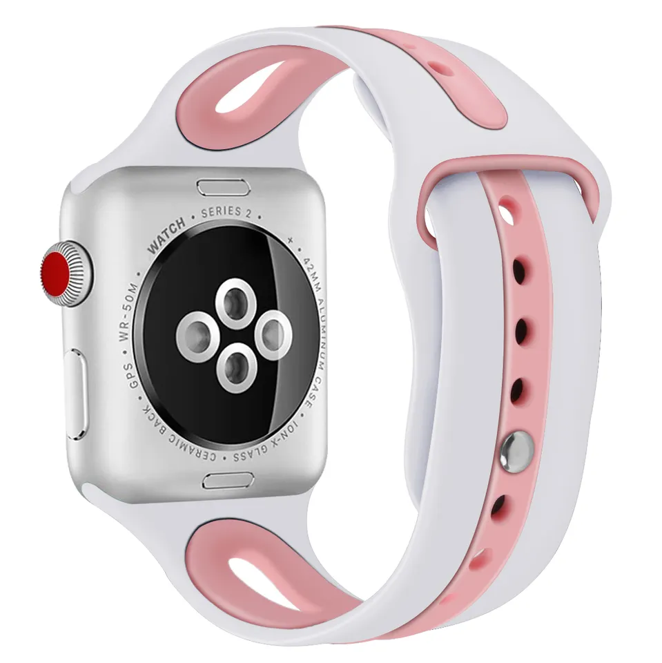 Apple Watch Dual Colour Silicone Band