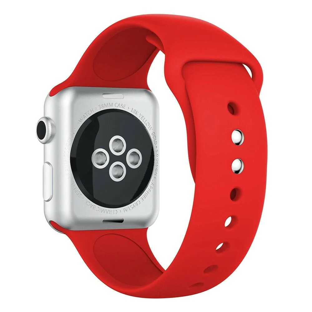 Apple Watch Double Pin Colourful Silicone Band