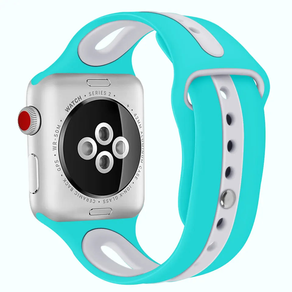 Apple Watch Dual Colour Silicone Band