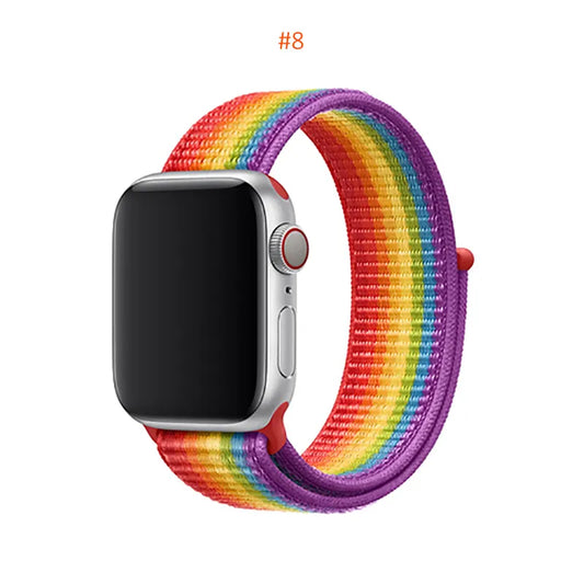 Apple Watch Rainbow Velcro Strap