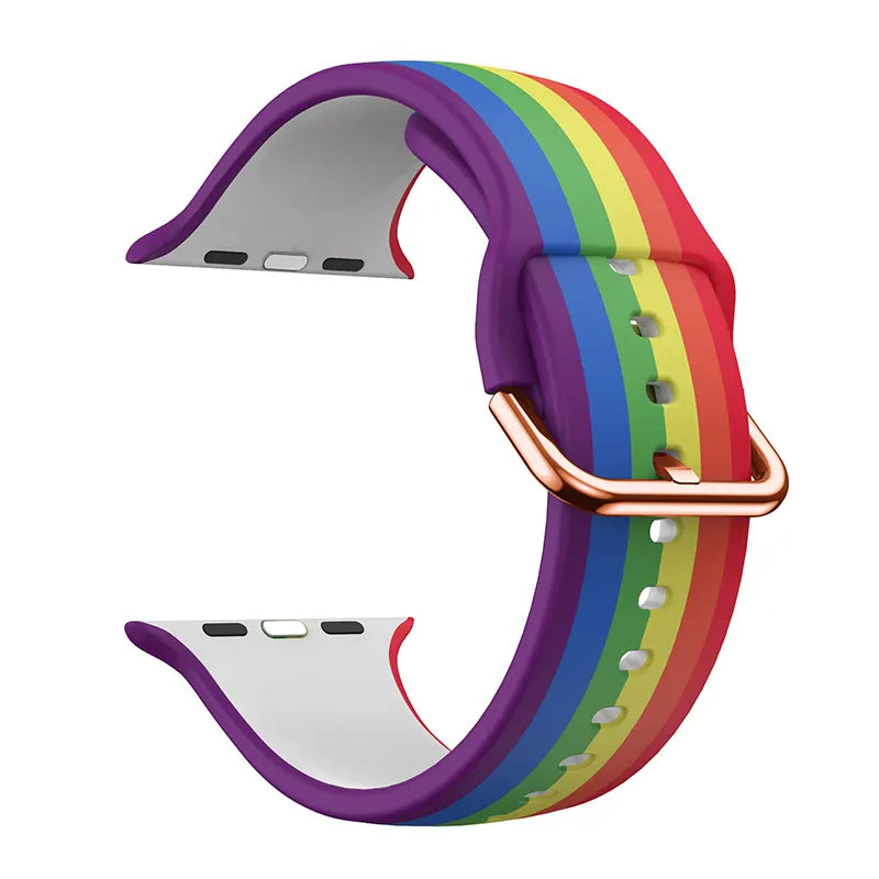 Apple Watch Rainbow SIlicon