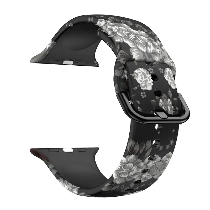 Apple Watch Silicone Printed Design Strap