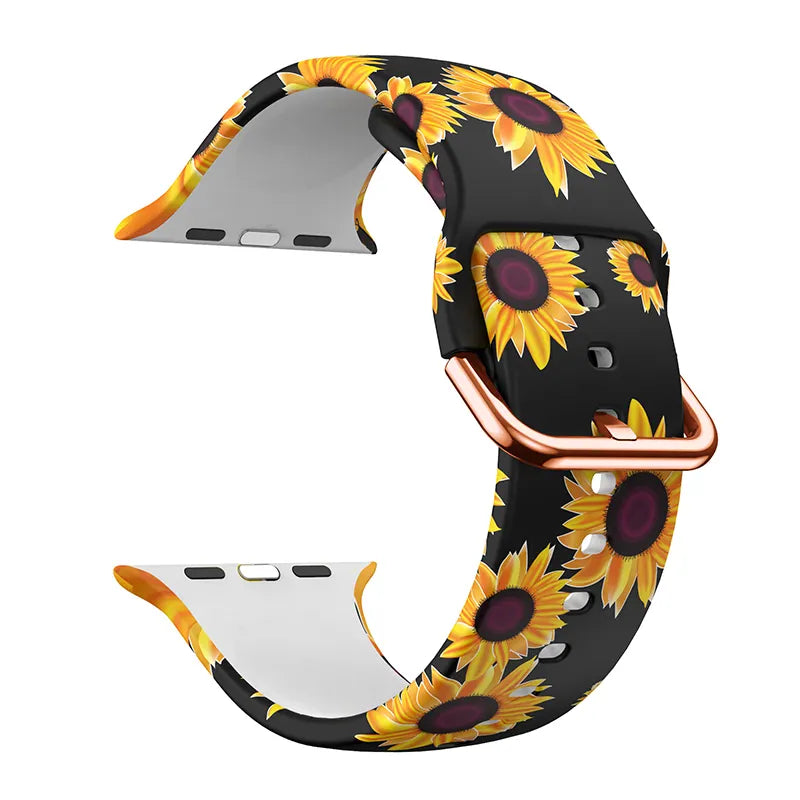 Apple Watch Silicone Printed Design Strap