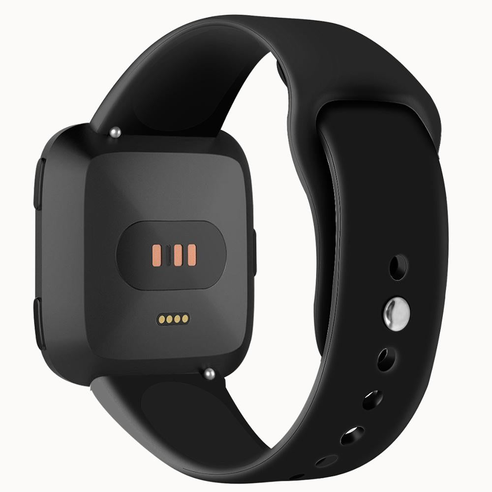 FitBit Versa 2 Black Silicone Band